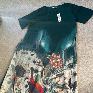 Miss look wedding guest printed midi dress size XL